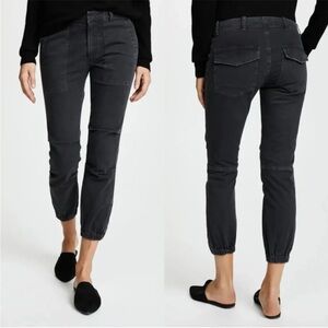 Nili Lotan Cropped French Military Pants in Carbon Black Size 2/XS MSRP $345